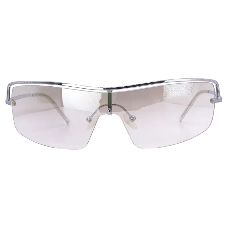 CLUMSY Y2K Shield Sunglasses sold by Giant Vintage