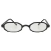 PINE Black Clear Small Bayonetta-Style 90s Glasses sold by Giant Vintage