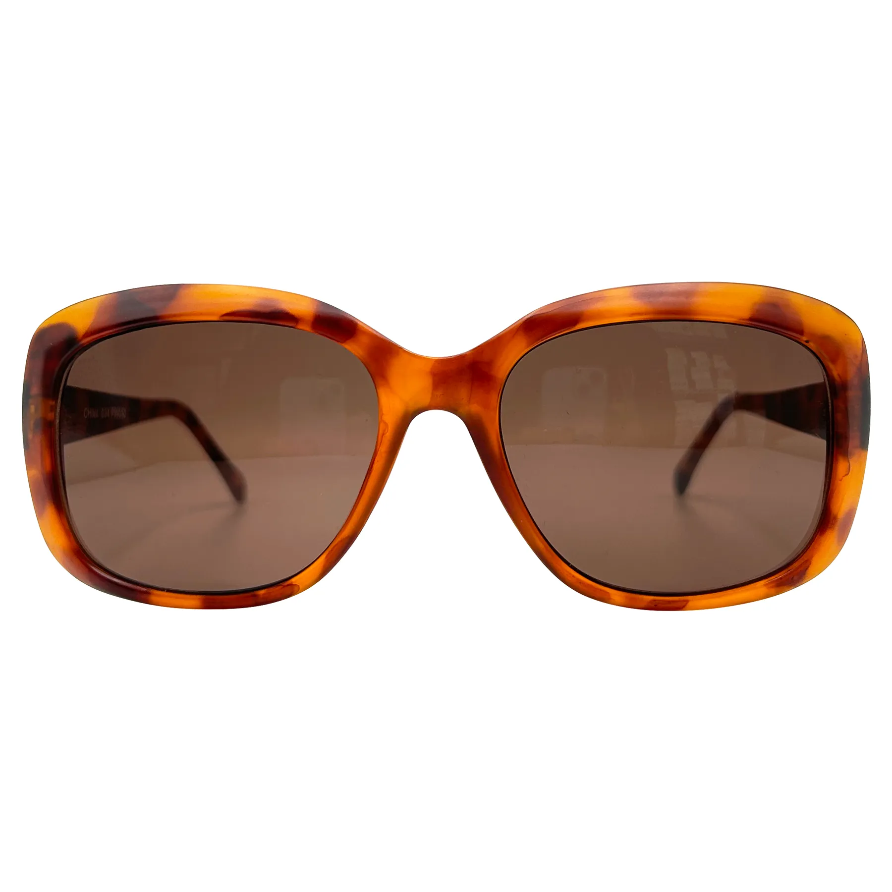 BLAKE Tortoise/Brown Square Sunglasses sold by Giant Vintage