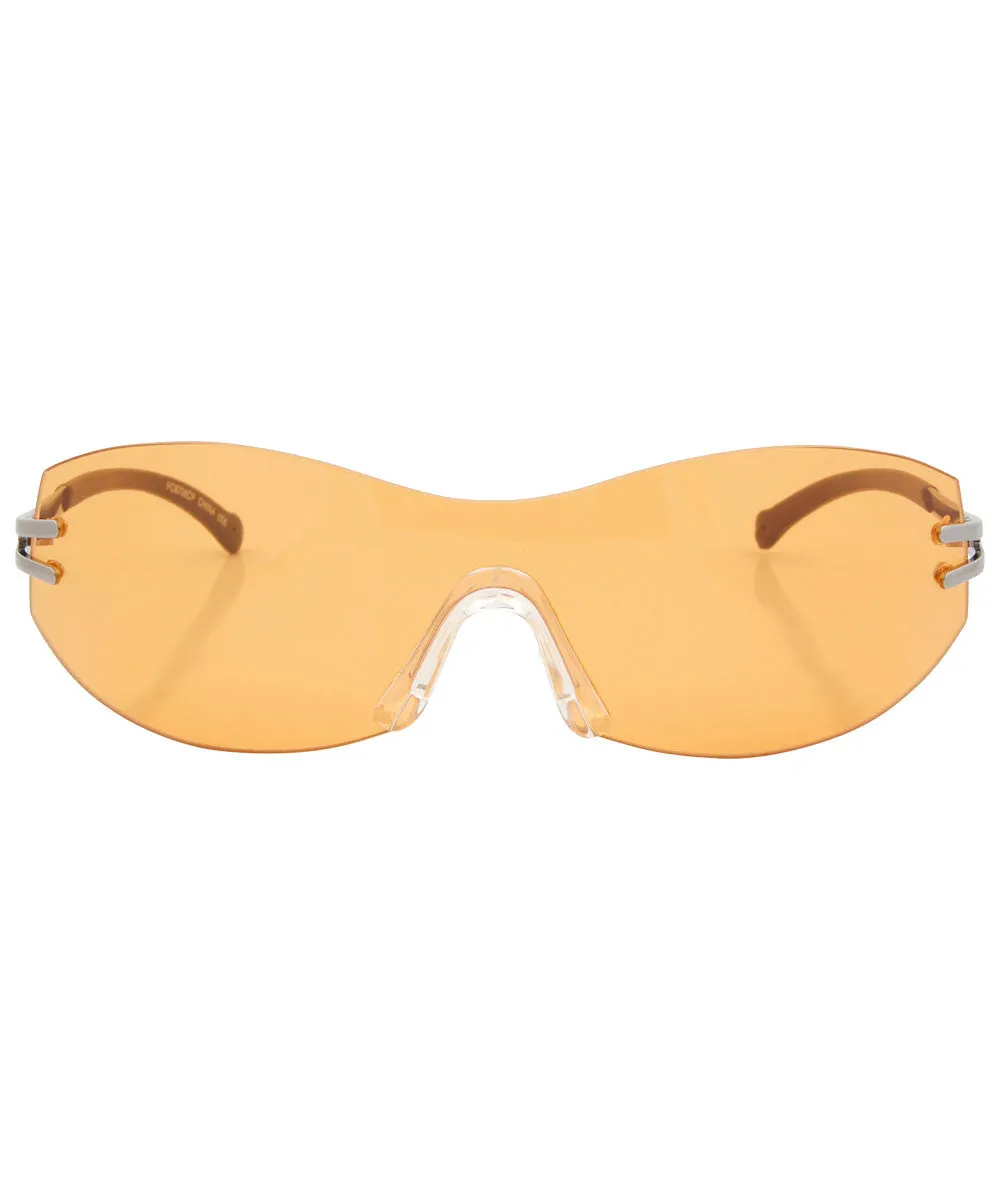 SONIC Orange Rimless Sunglasses sold by Giant Vintage product image thumbnail 3