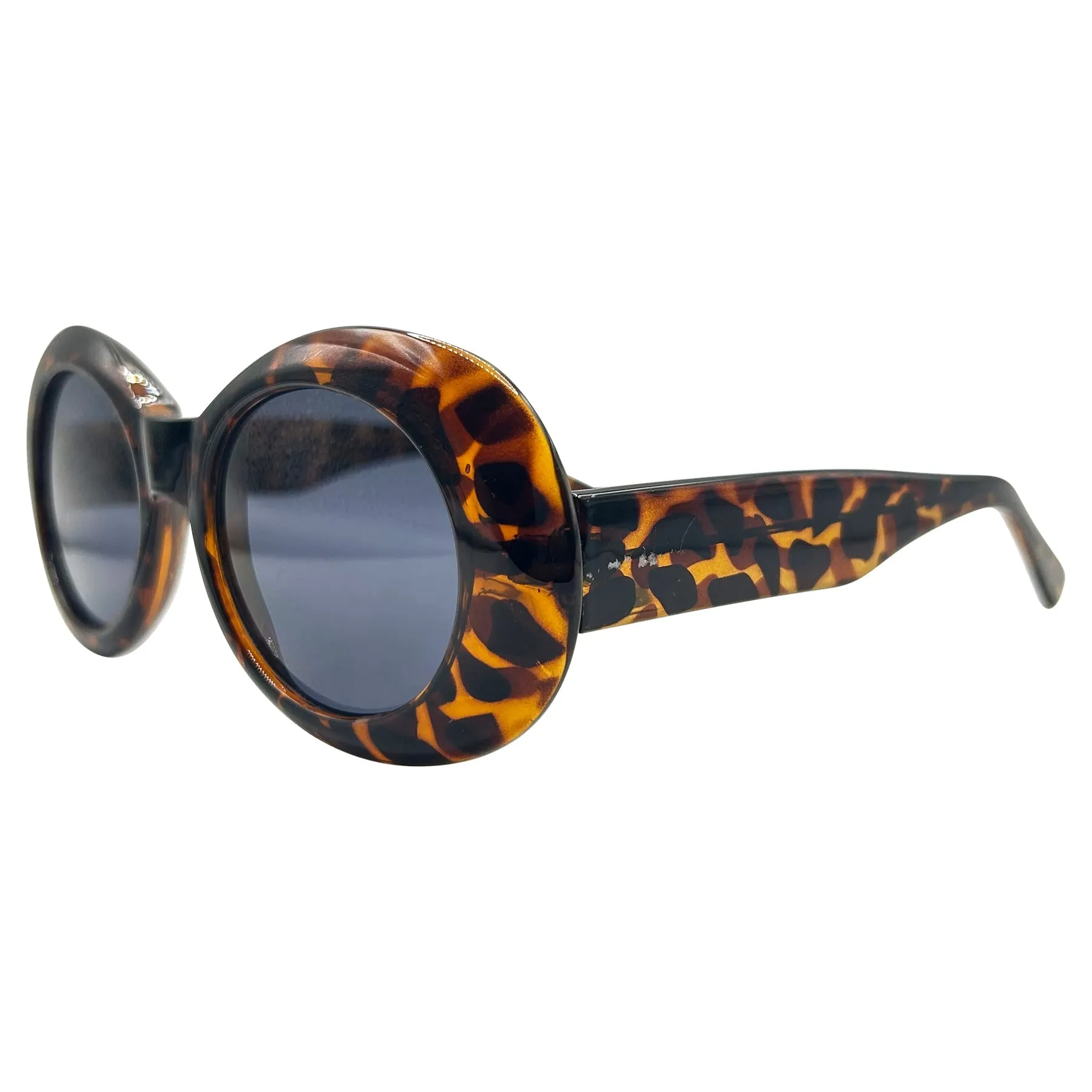 HEAVEN Tortoise Indie Oval 90s Sunglasses sold by Giant Vintage product image thumbnail 3