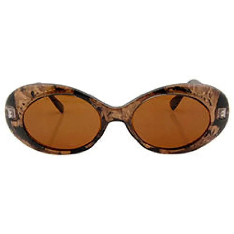 KELS Tan Round Sunglasses sold by Giant Vintage