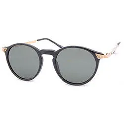 JULIAN Black Round Sunglasses sold by Giant Vintage