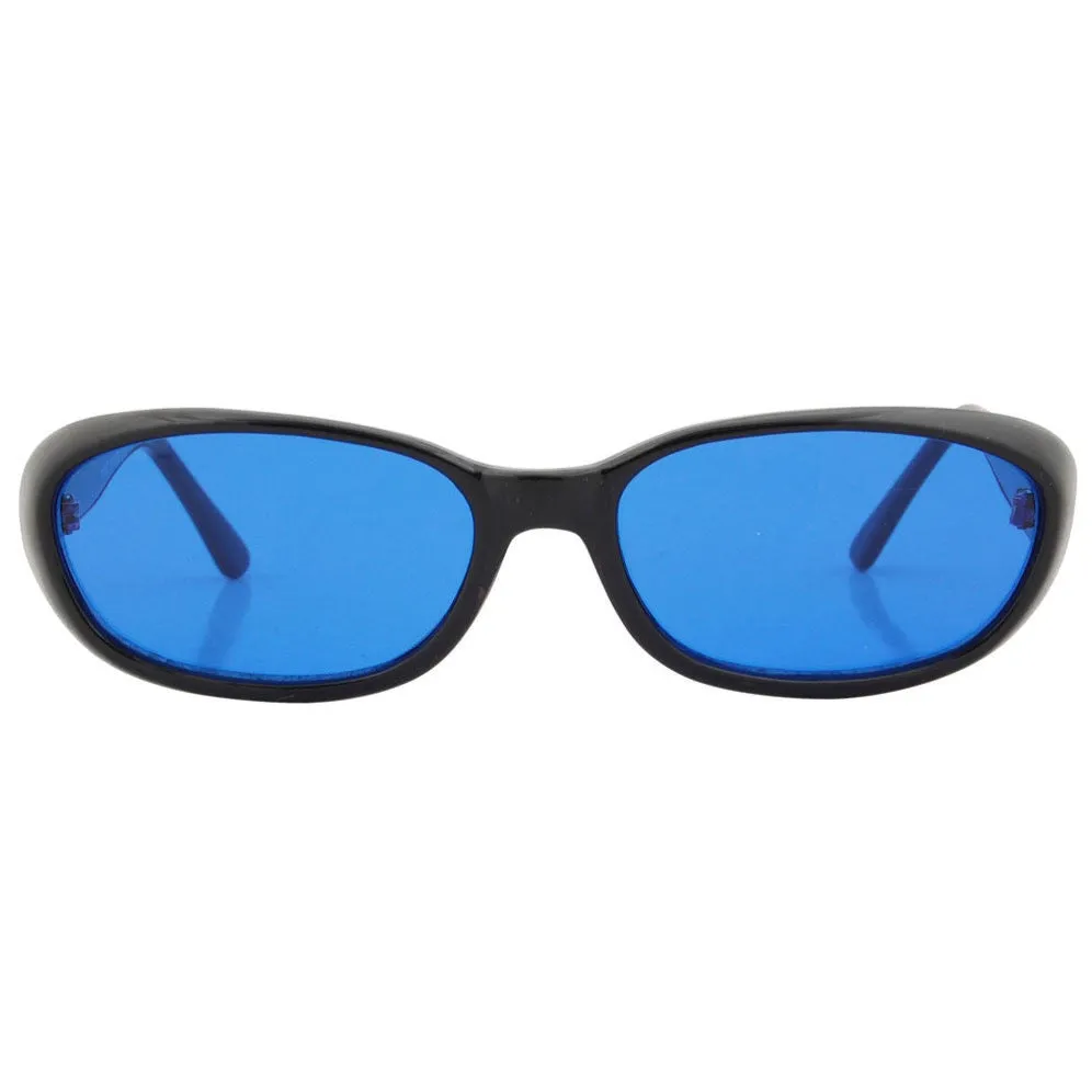 JUJUBE Black/Blue Square Sunglasses sold by Giant Vintage