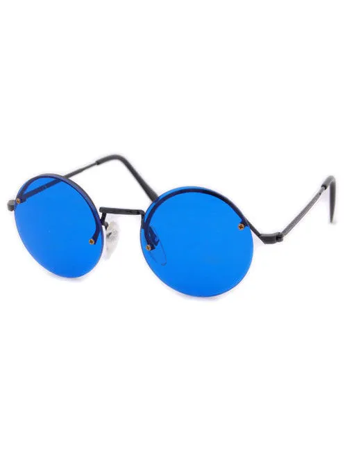 JUDE Blue Round Sunglasses sold by Giant Vintage product image thumbnail 2