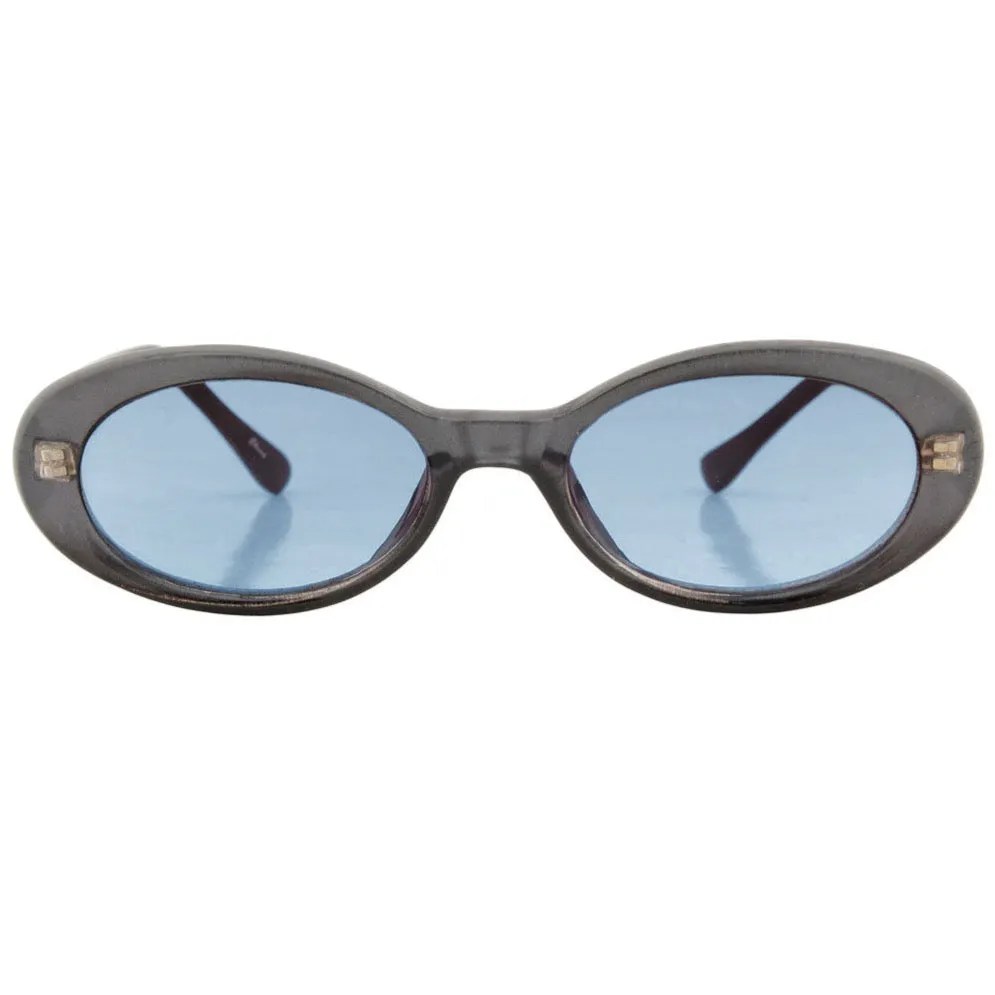 INSIGHT Gray/Blue Oval Sunglasses sold by Giant Vintage product image thumbnail 3