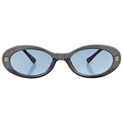 INSIGHT Gray/Blue Oval Sunglasses sold by Giant Vintage