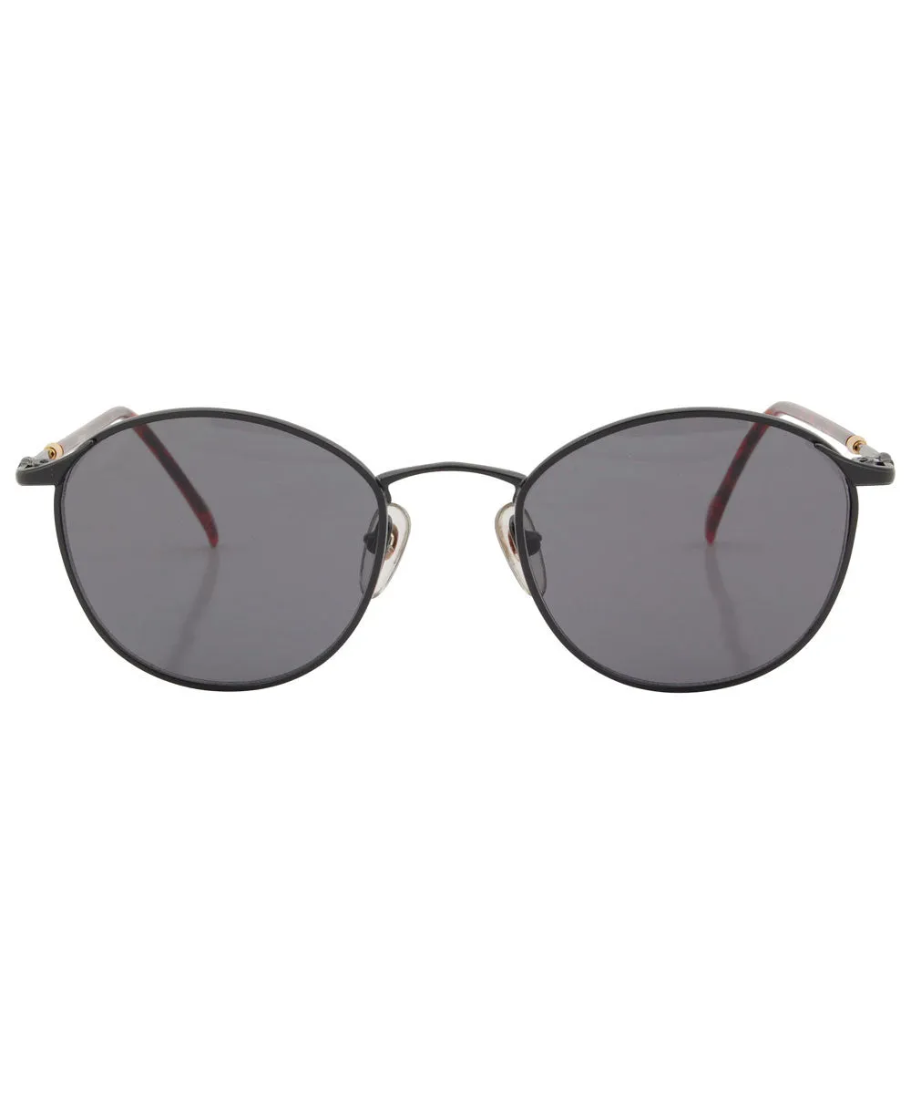 HINT Black Round Sunglasses sold by Giant Vintage product image thumbnail 3