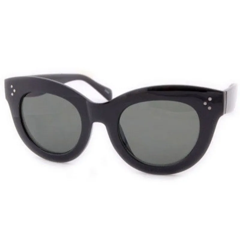 HINCTY Black Cat-Eye Sunglasses sold by Giant Vintage