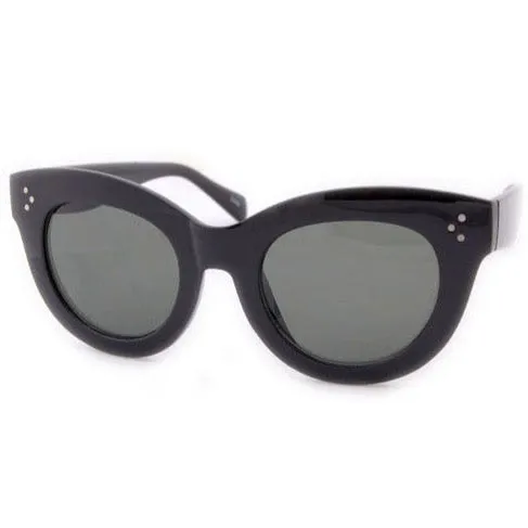 HINCTY Black Cat-Eye Sunglasses sold by Giant Vintage