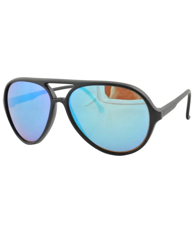HEDGES Black Aviator Sunglasses sold by Giant Vintage