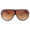 COSMOPOLITAN Studded Shield Sunglasses sold by Giant Vintage
