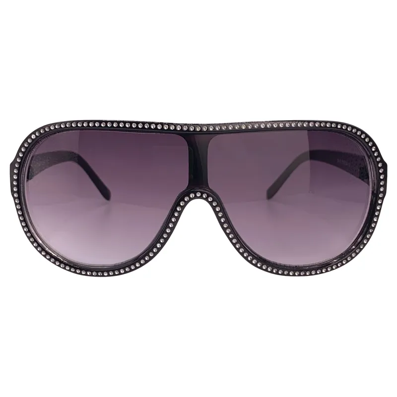COSMOPOLITAN Studded Shield Sunglasses sold by Giant Vintage