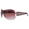 COUTURE Rimless Oversized Shield Sunglasses sold by Giant Vintage