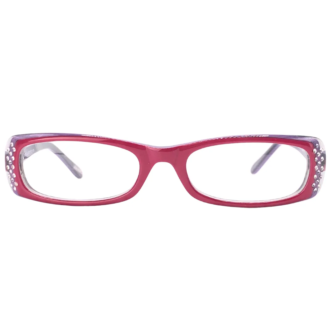 CHERRY BLOSSOM Small Rectangle Clear Glasses sold by Giant Vintage