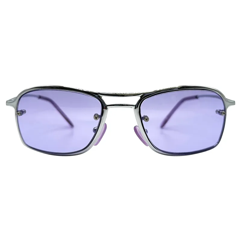 STROBE Purple Aviator Y2K Sunglasses sold by Giant Vintage
