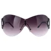 DOWNGRADE Oversized Rimless Shield Sunglasses sold by Giant Vintage