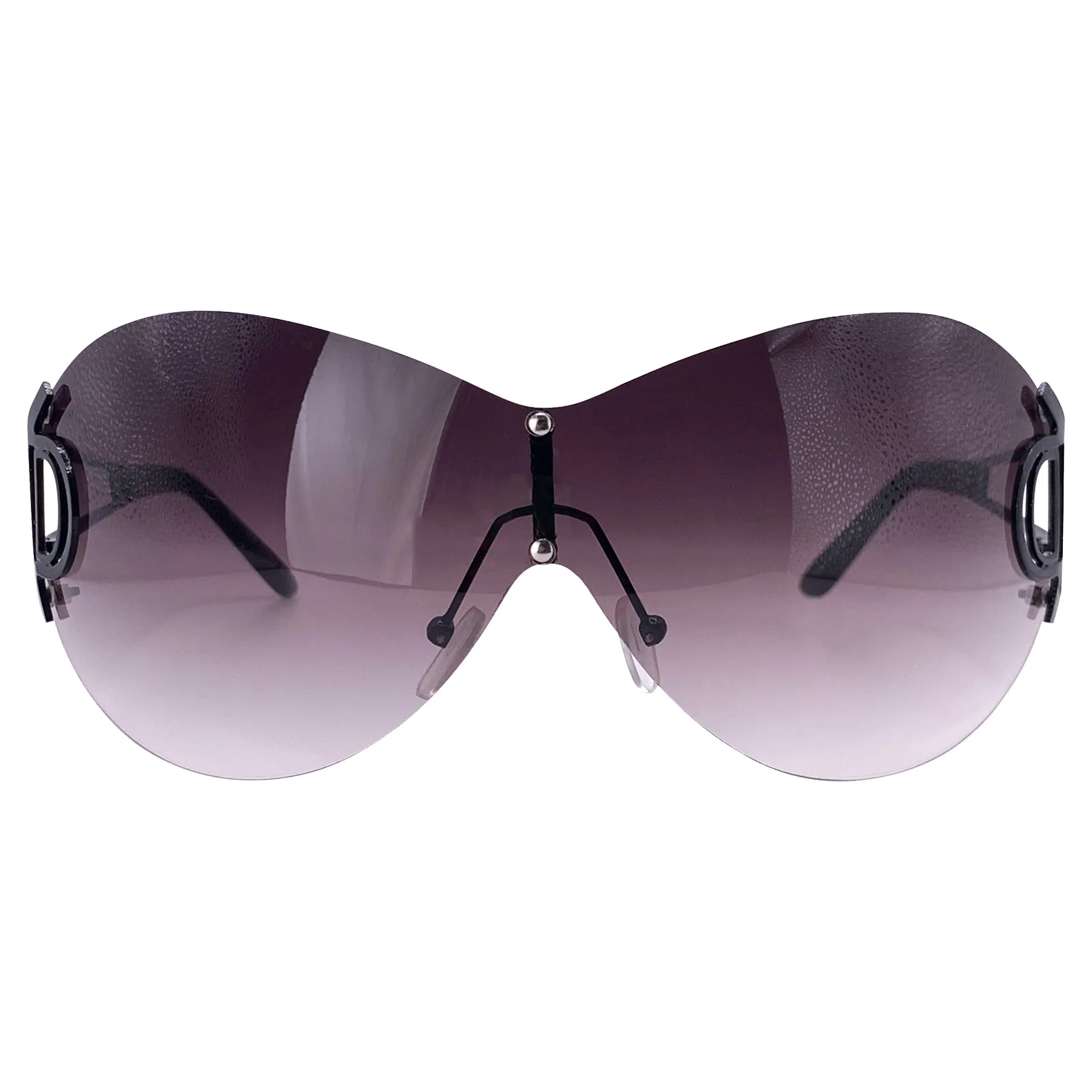 DOWNGRADE Oversized Rimless Shield Sunglasses sold by Giant Vintage product image thumbnail 5