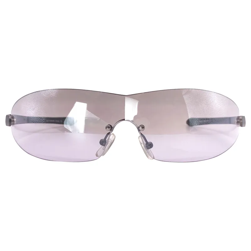 TOUCH IT Rimless Sport Shield Sunglasses sold by Giant Vintage