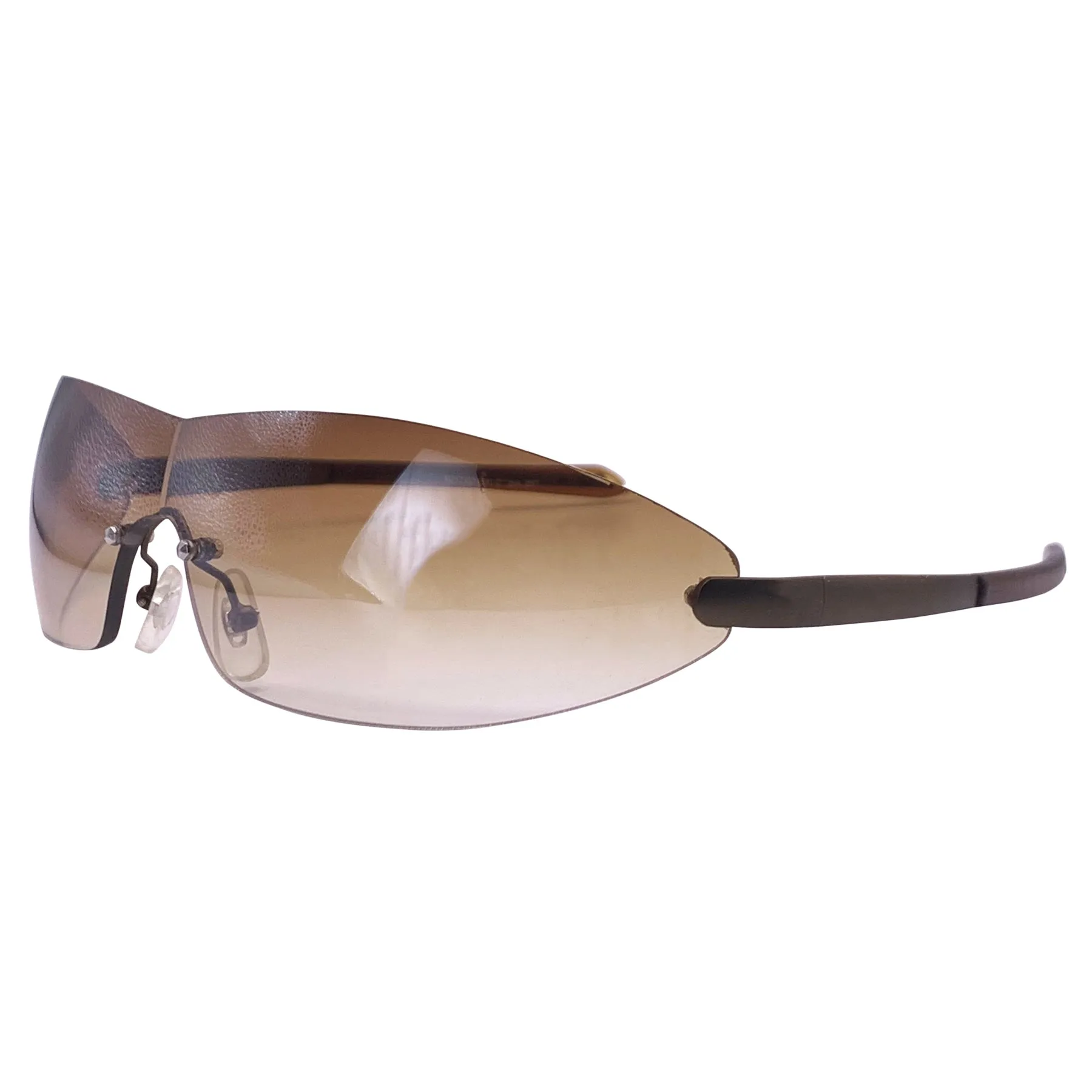 TOUCH IT Rimless Sport Shield Sunglasses sold by Giant Vintage product image thumbnail 3