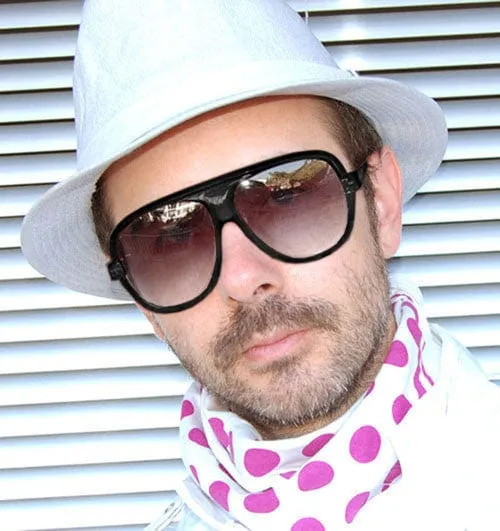 STUD Black Aviator Sunglasses sold by Giant Vintage product image thumbnail 3