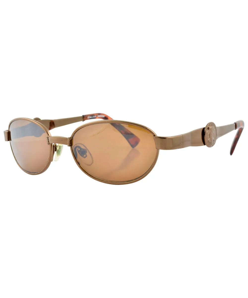 DIPTYCH Copper Oval Sunglasses sold by Giant Vintage product image thumbnail 2