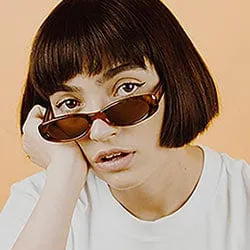 SHAMBALA Tort/Brown Oval Sunglasses sold by Giant Vintage product image thumbnail 2