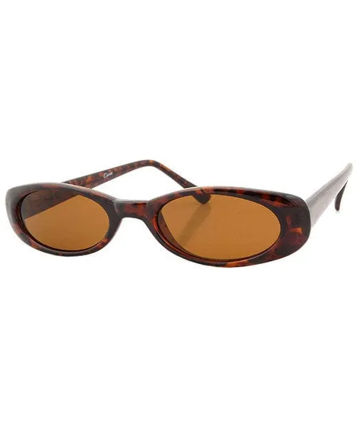 SHAMBALA Tort/Brown Oval Sunglasses sold by Giant Vintage