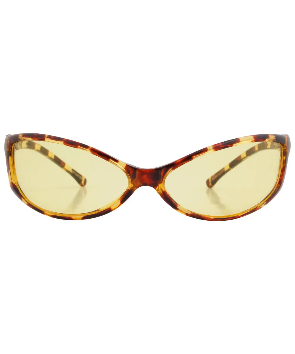 QUISP Tortoise/Yellow Cat-Eye Sunglasses sold by Giant Vintage product image thumbnail 3