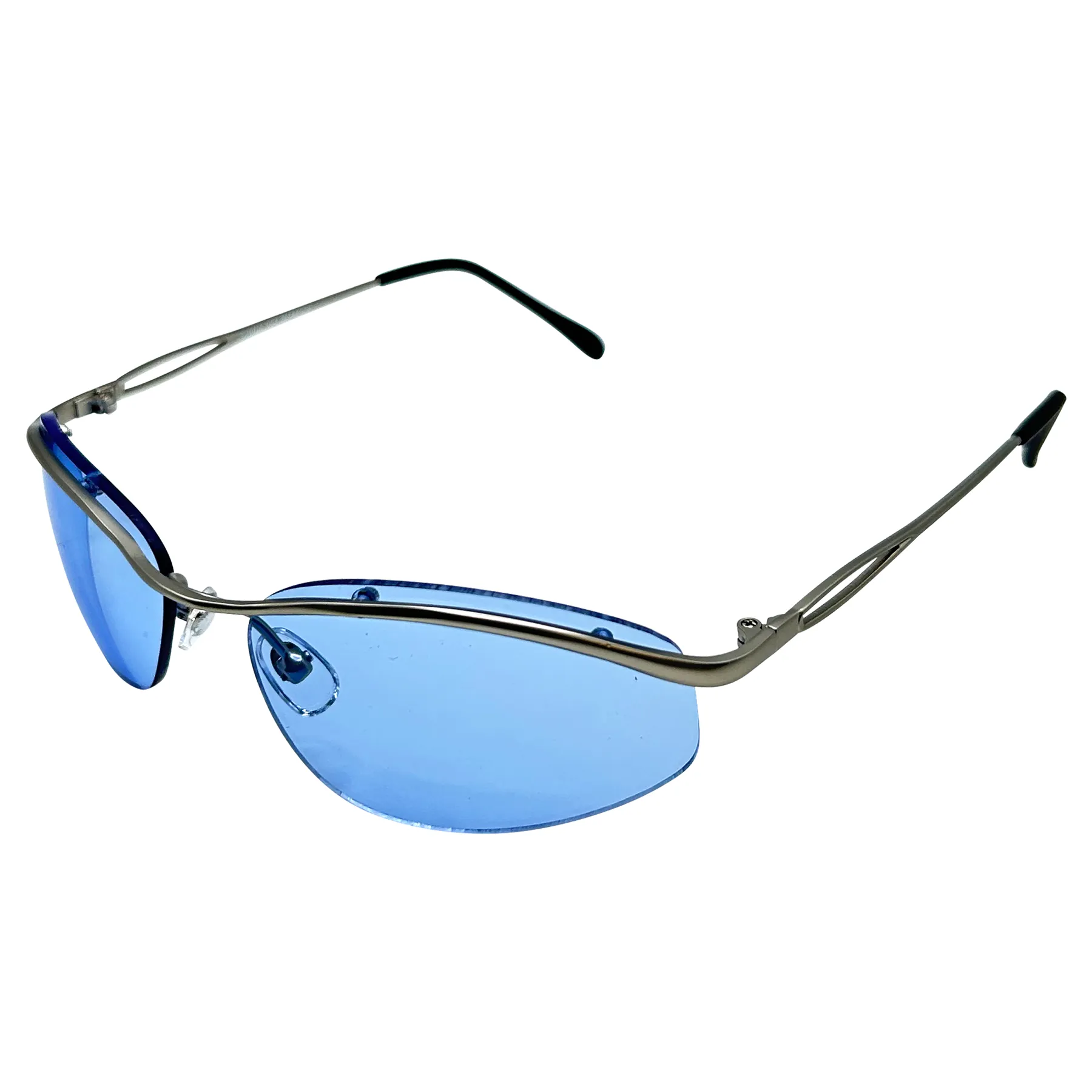 IDENTICAL Rimless Y2K Sunglasses sold by Giant Vintage product image thumbnail 4