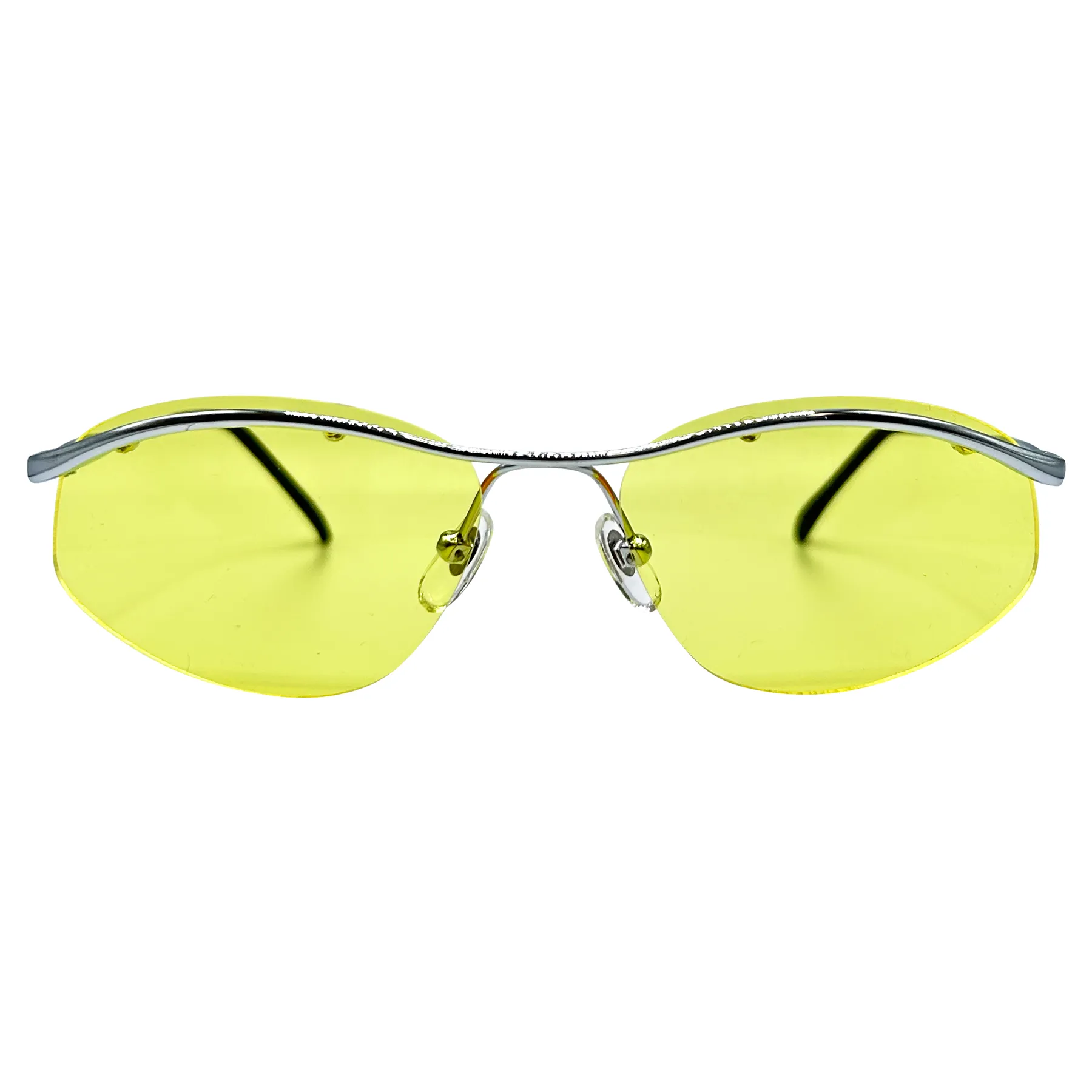 IDENTICAL Rimless Y2K Sunglasses sold by Giant Vintage product image thumbnail 5