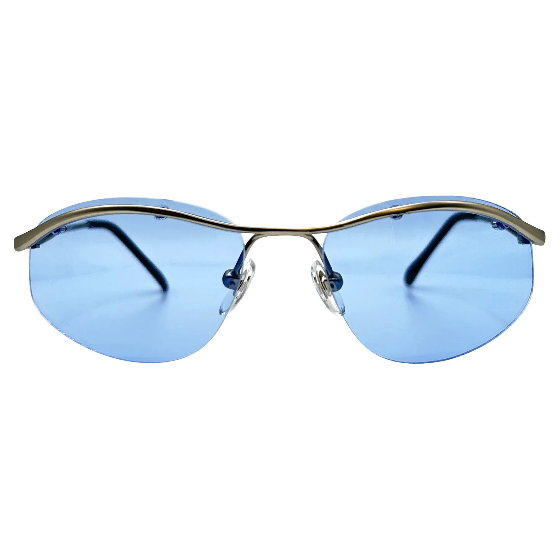 IDENTICAL Rimless Y2K Sunglasses sold by Giant Vintage product image thumbnail 3
