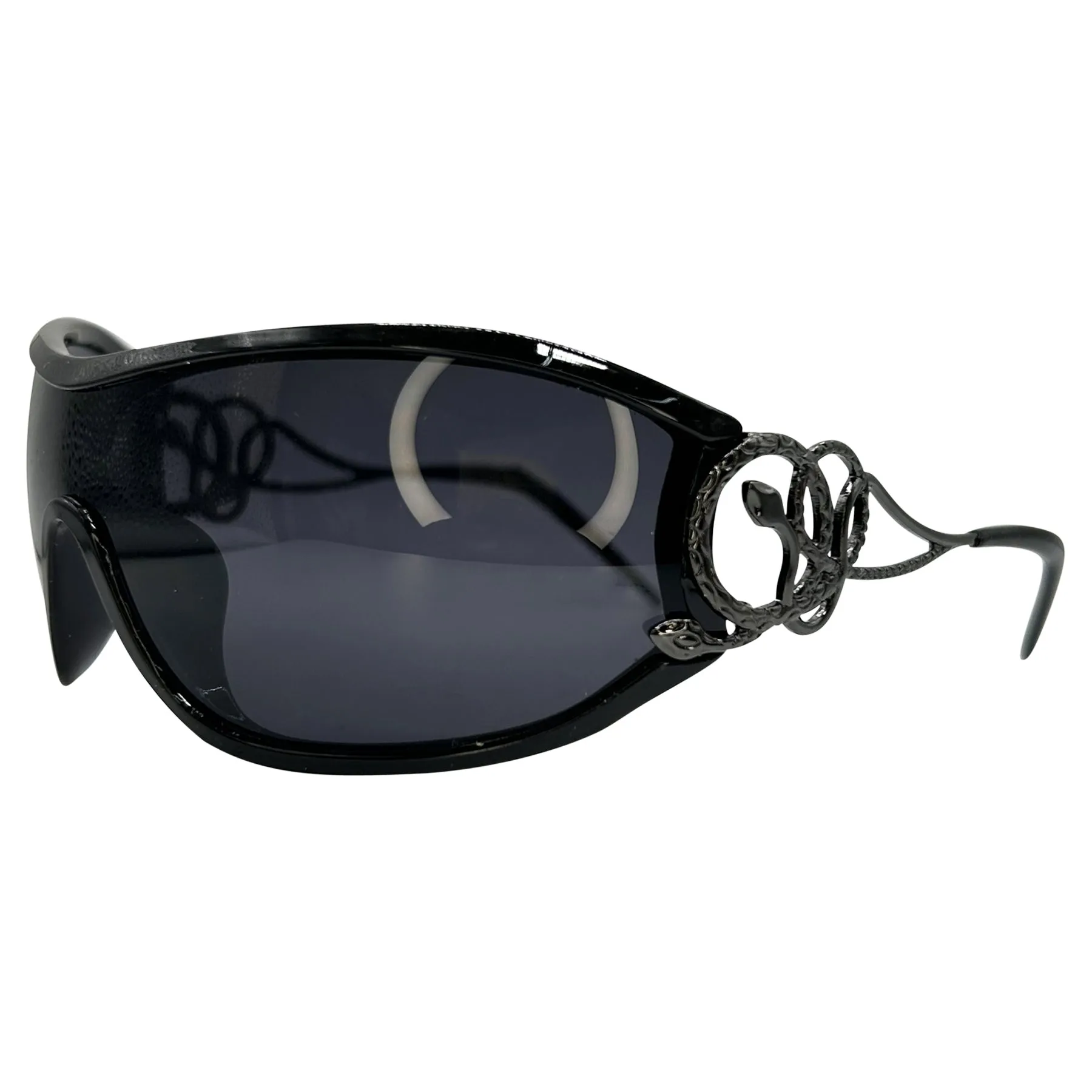 PYTHON Wraparound Shield Sunglasses sold by Giant Vintage product image thumbnail 3