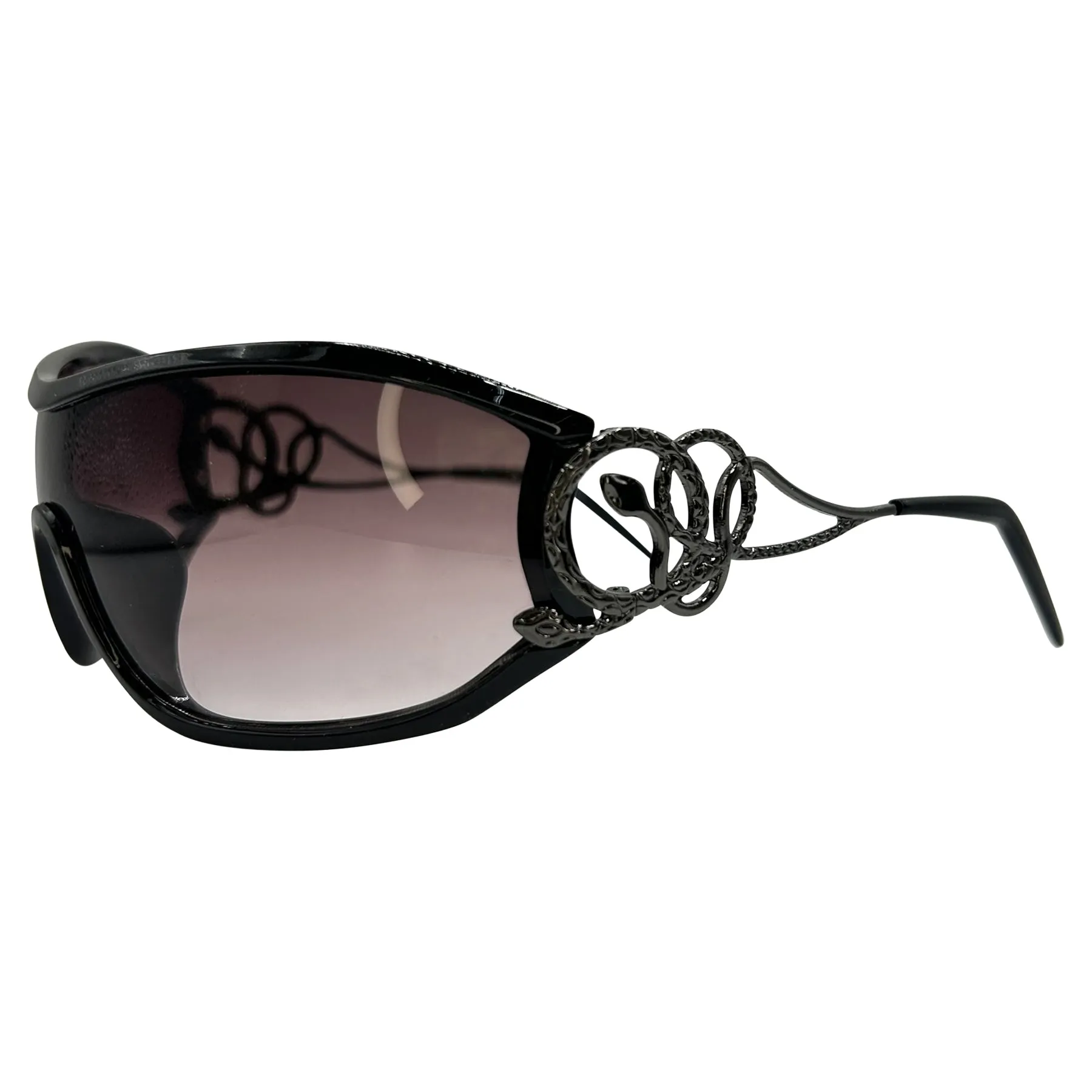 PYTHON Wraparound Shield Sunglasses sold by Giant Vintage