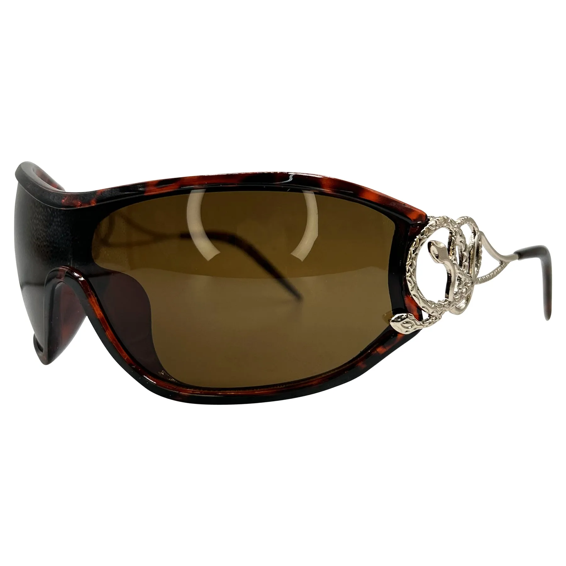 PYTHON Wraparound Shield Sunglasses sold by Giant Vintage product image thumbnail 5