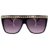 2014 Oversized Y2K Shield Sunglasses sold by Giant Vintage