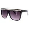 2014 Oversized Y2K Shield Sunglasses sold by Giant Vintage