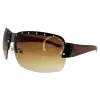 STARDOM Y2K Rimless Shield Sunglasses sold by Giant Vintage