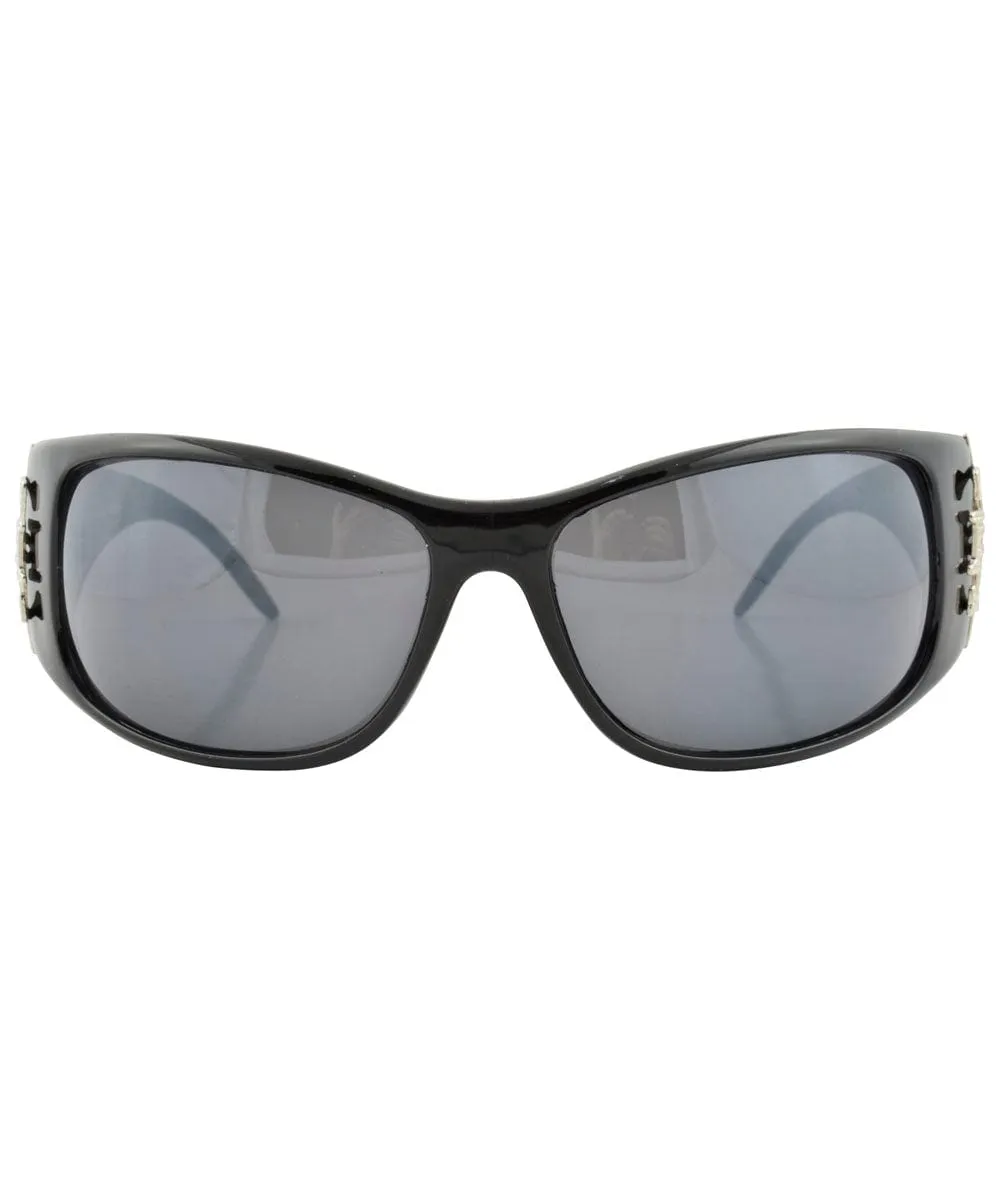 GLAM GLAM Black Fashion-Forward Sunglasses sold by Giant Vintage product image thumbnail 2