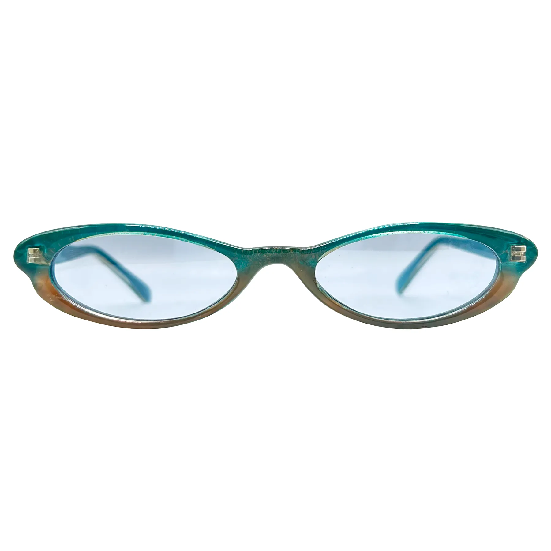 TALLY Aqua Cat-Eye Sunglasses sold by Giant Vintage