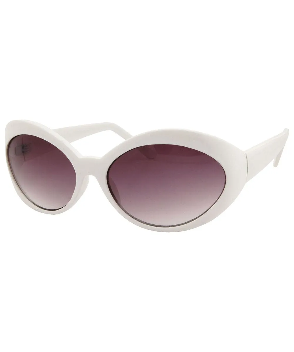 FUTUREFOX White Bug-Eye Sunglasses sold by Giant Vintage product image thumbnail 3