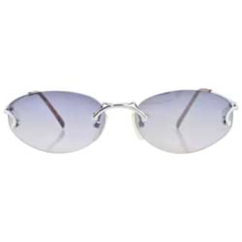 SERAPHIC Silver/Smoke Rimless Sunglasses sold by Giant Vintage