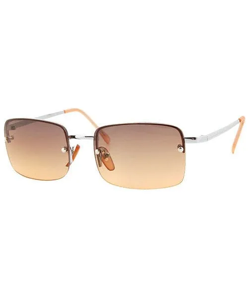 UTAH Brown Rimless Sunglasses sold by Giant Vintage product image thumbnail 2