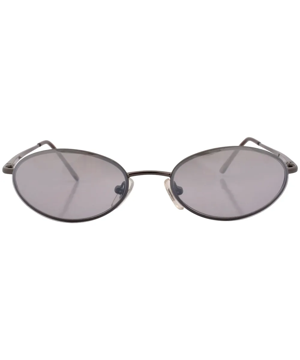 BOOTIES Smoke Oval Sunglasses sold by Giant Vintage product image thumbnail 3