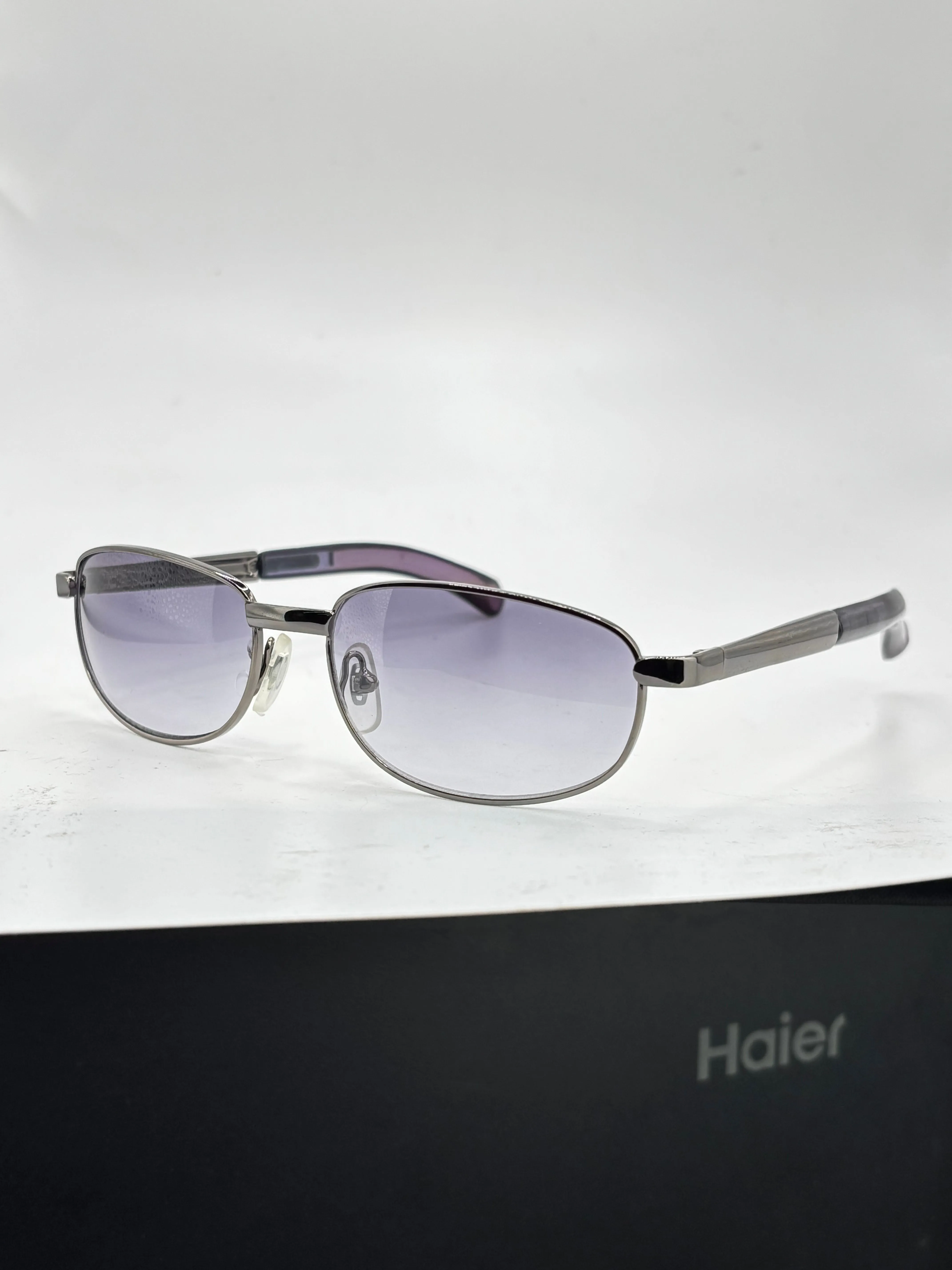 SAMBA 90's Oval Metal Sunglasses sold by Giant Vintage product image thumbnail 4