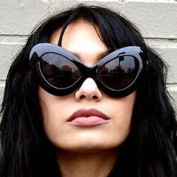 JETZ Black Cat-Eye Sunglasses sold by Giant Vintage