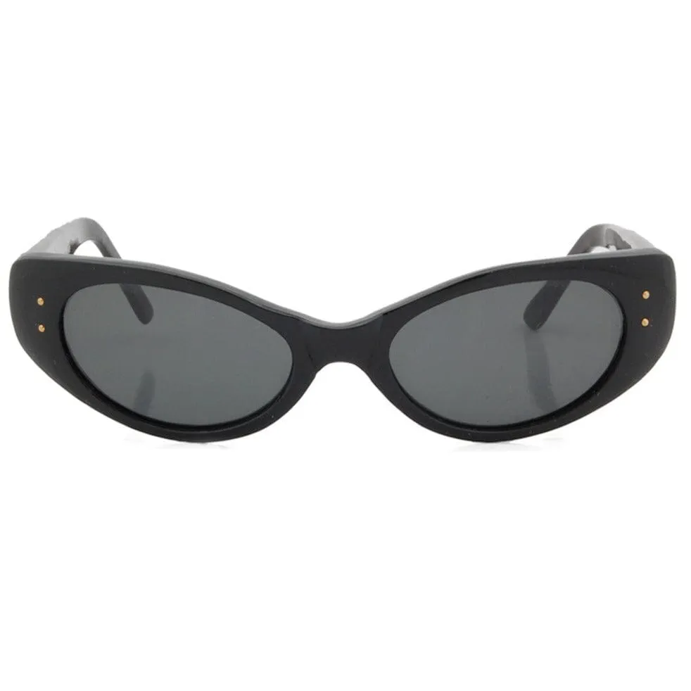 SUGAR Black Cat-Eye Sunglasses sold by Giant Vintage