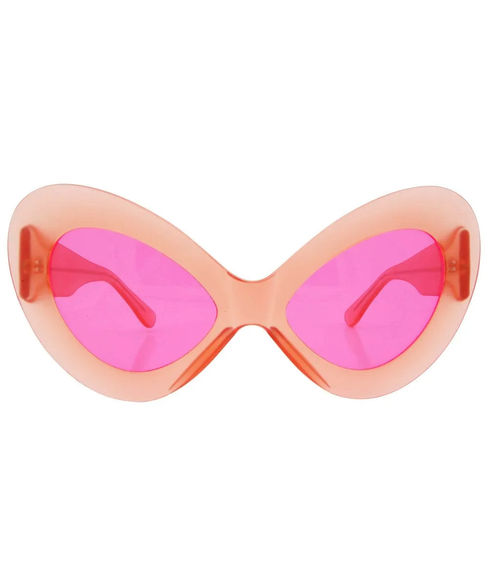 JETZ Pink Cat-Eye Sunglasses sold by Giant Vintage product image thumbnail 3