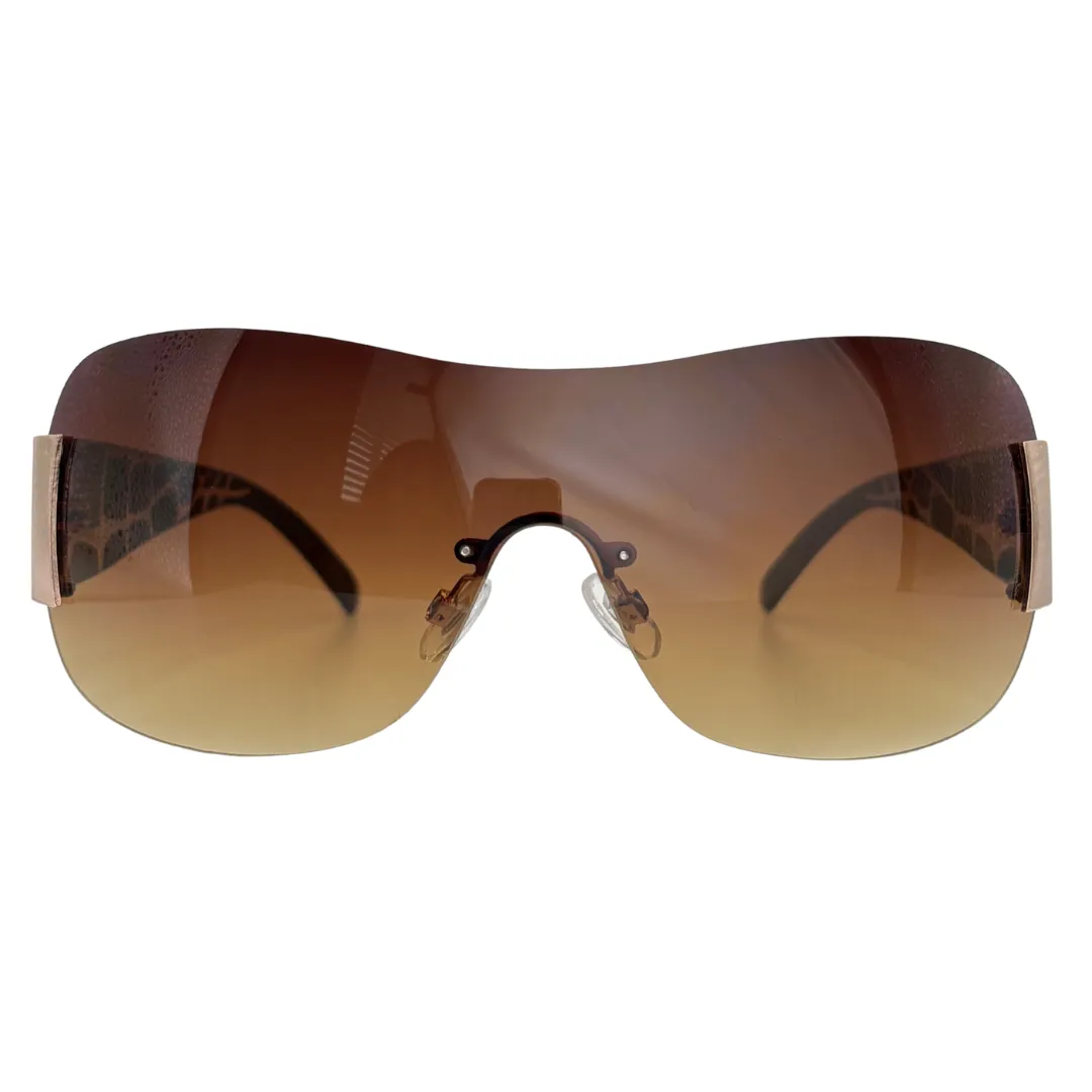 NASTY Rimless Y2K Shield Sunglasses sold by Giant Vintage product image thumbnail 2