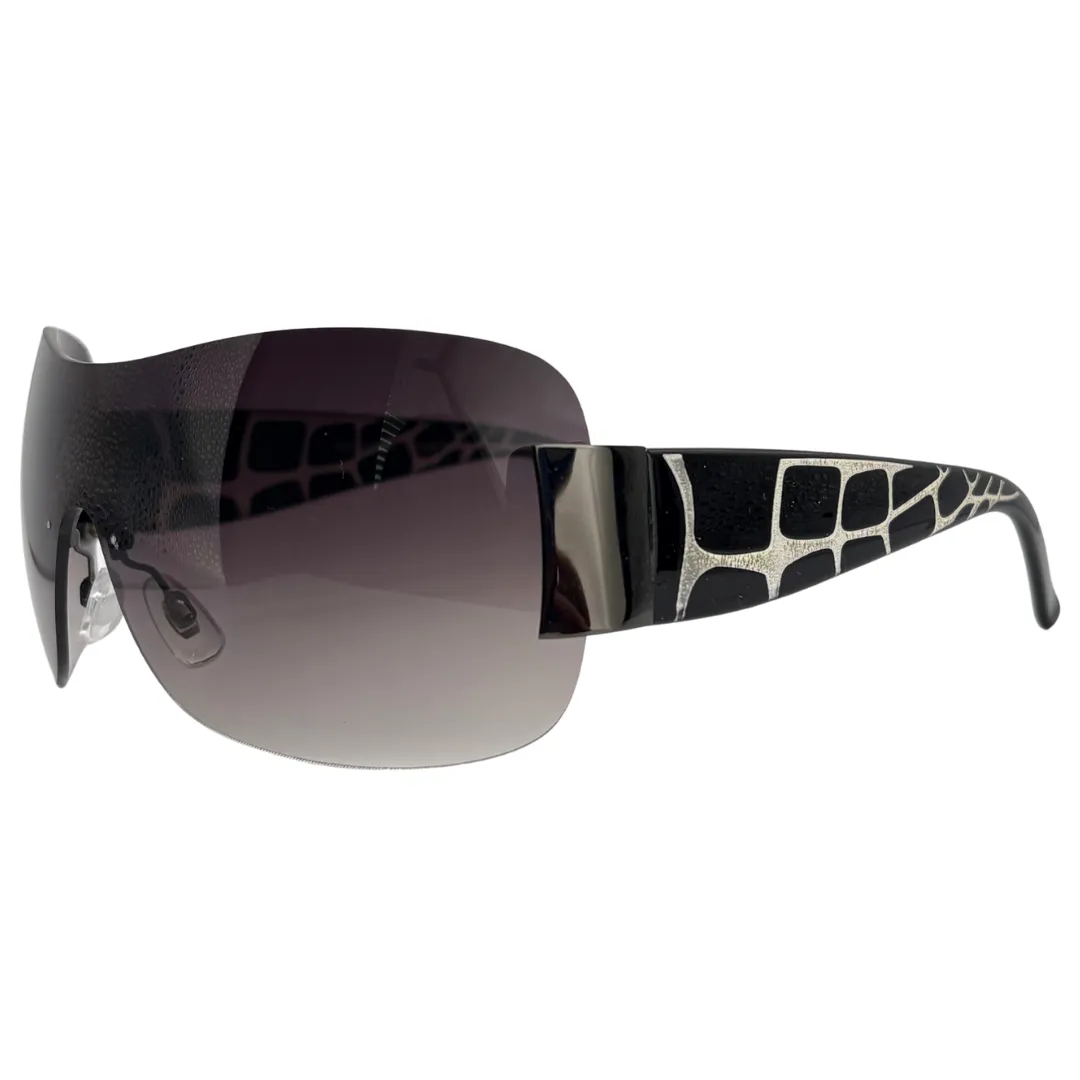 NASTY Rimless Y2K Shield Sunglasses sold by Giant Vintage product image thumbnail 3